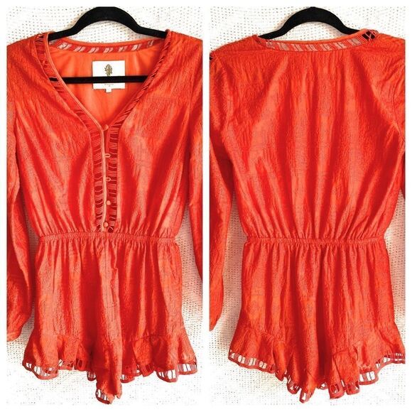 The Jetset Diaries Sundown Embroidered ‎ Romper nwt - Picture 3 of 8